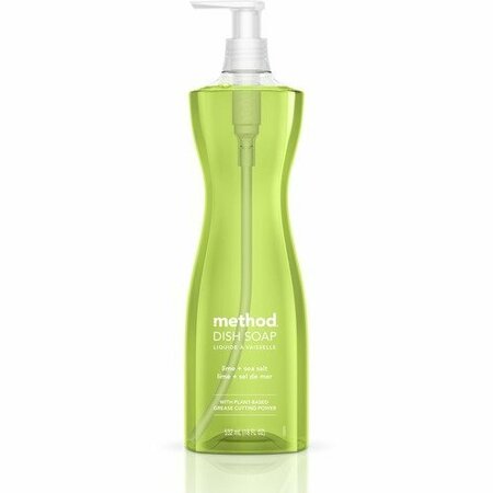 METHOD Method 01240, Dish Soap, Lime & Sea Salt, 18 Oz Pump Bottle MTH01240